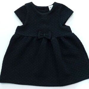 H&M Glittery jersey dress 6-9M Gold, Black jersey Polyester 80%, Viscose 15%,